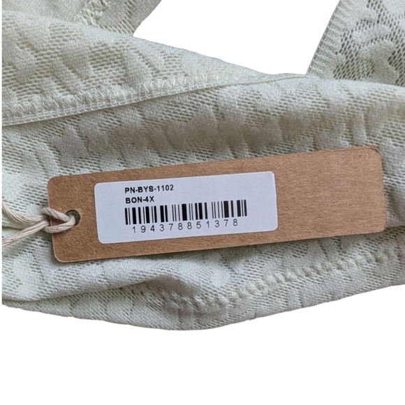 Skims Logo Mesh Thong Panty Women's Plus 4X Bone Stretch New With Tags Fairy Y2K - Picture 4 of 10